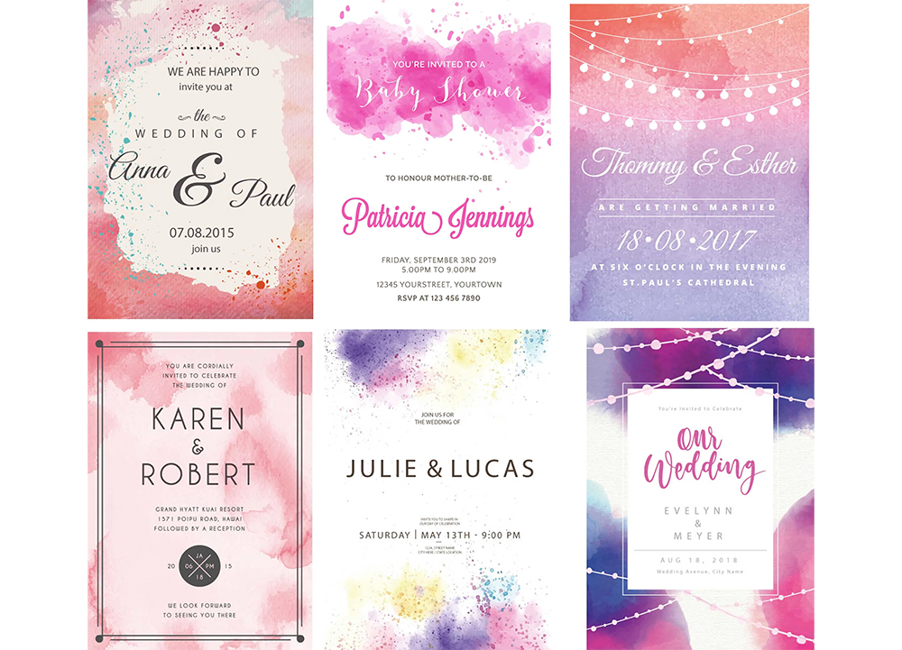 2475I will create watercolor invitation for wedding or any event